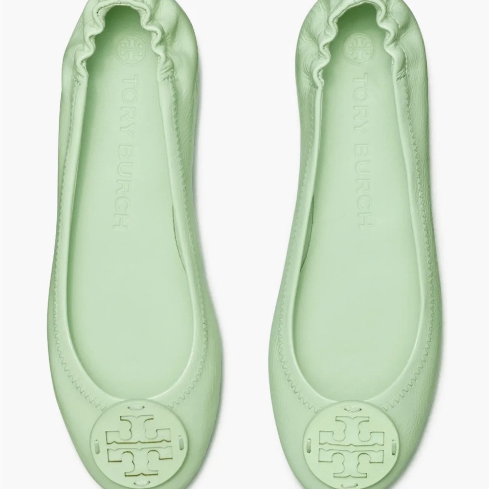 Tory Burch Women's Light Green Flats - Picture 4 of 9